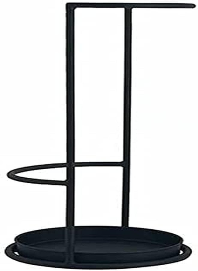 OGFC 52117 Metal long lasting broom stand/mop stand for Indian home/office and commercial spaces/Modern stylish broom holder - Black - Image 1